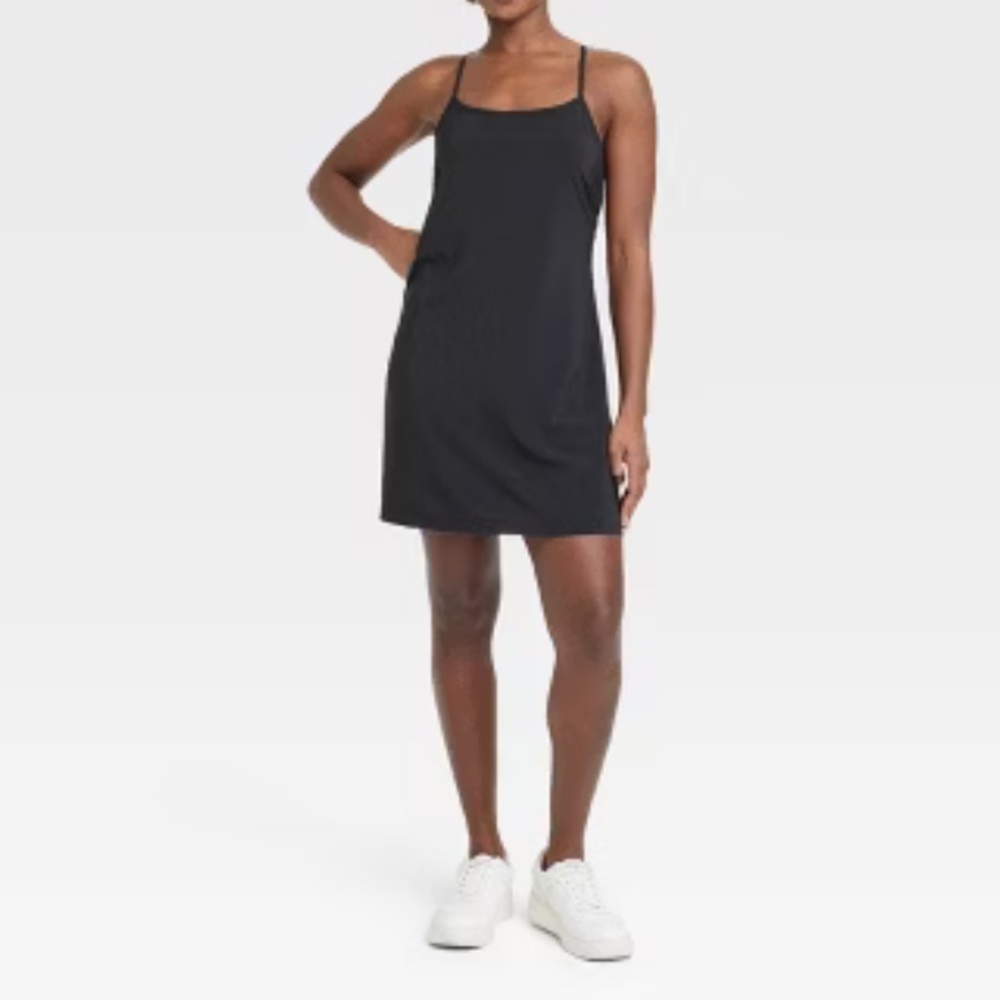 Women’s Flex Strappy Active Dress. Black. S - Picture 16 of 16